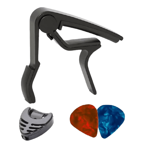 Capotraste NV com Porta-Palhetas + 2 Palhetas