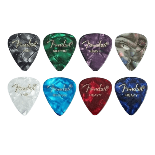 Kit 4 Palhetas Fender – 0.46 a 0.96mm