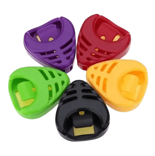 Porta Palhetas Colorido + 2 Palhetas